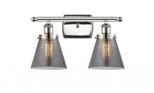 Innovations Lighting 916-2W-PN-G63 - Cone - 2 Light - 16 inch - Polished Nickel - Bath Vanity Light