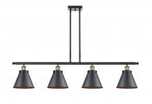 Innovations Lighting 916-4I-BAB-M13-BK - Appalachian - 4 Light - 48 inch - Black Antique Brass - Stem Hung - Island Light