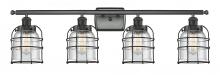 Innovations Lighting 916-4W-BK-G54-CE - Bell Cage - 4 Light - 36 inch - Matte Black - Bath Vanity Light