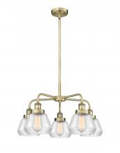 Innovations Lighting 916-5CR-AB-G172 - Fulton - 5 Light - 26 inch - Antique Brass - Chandelier