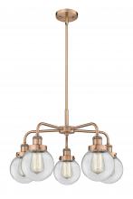 Innovations Lighting 916-5CR-AC-G202-6 - Beacon - 5 Light - 25 inch - Antique Copper - Chandelier