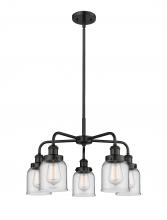 Innovations Lighting 916-5CR-BK-G52 - Edison - 5 Light - 24 inch - Matte Black - Chandelier