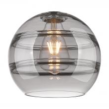 Innovations Lighting G556-8SM - Rochester 8" Light Smoke Glass