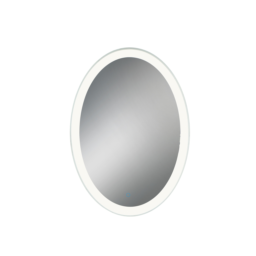 Mirror, LED, Edge-lit, Oval