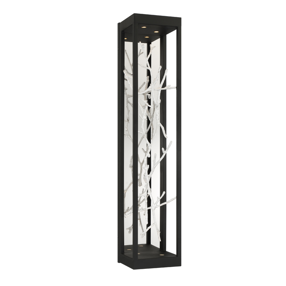 AERIE 4LT LED SCONCE BLACK & SILVER