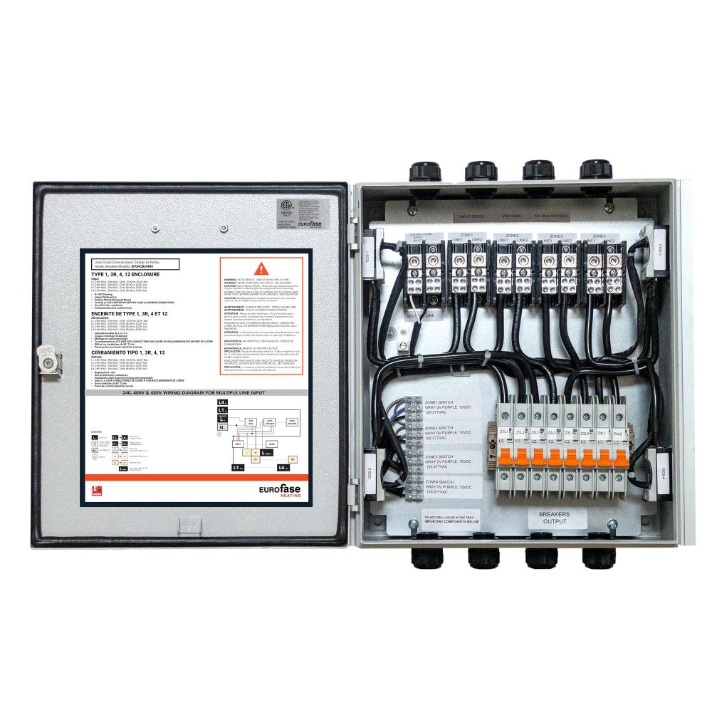 Eurofase EFURCB48M2 2 Zone 240V to 480V Universal Relay Control Box