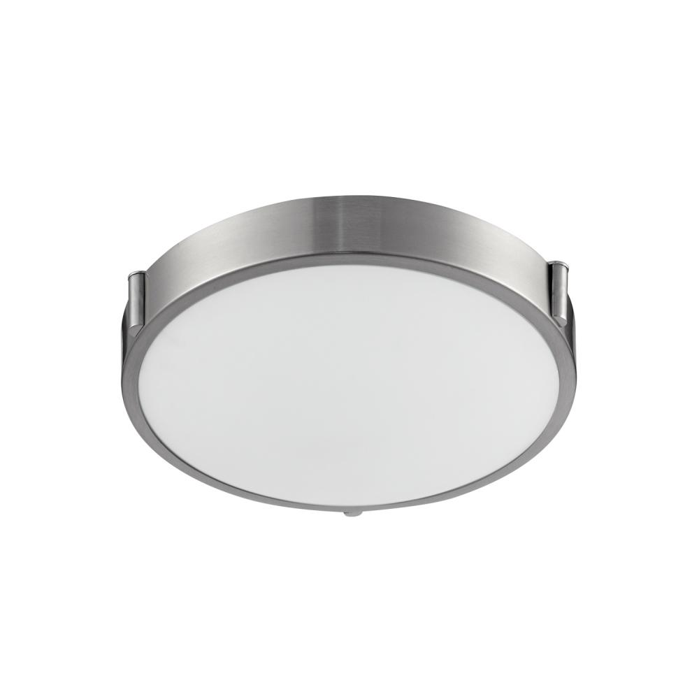 Floyd 11-in Brushed Nickel LED Flush Mount