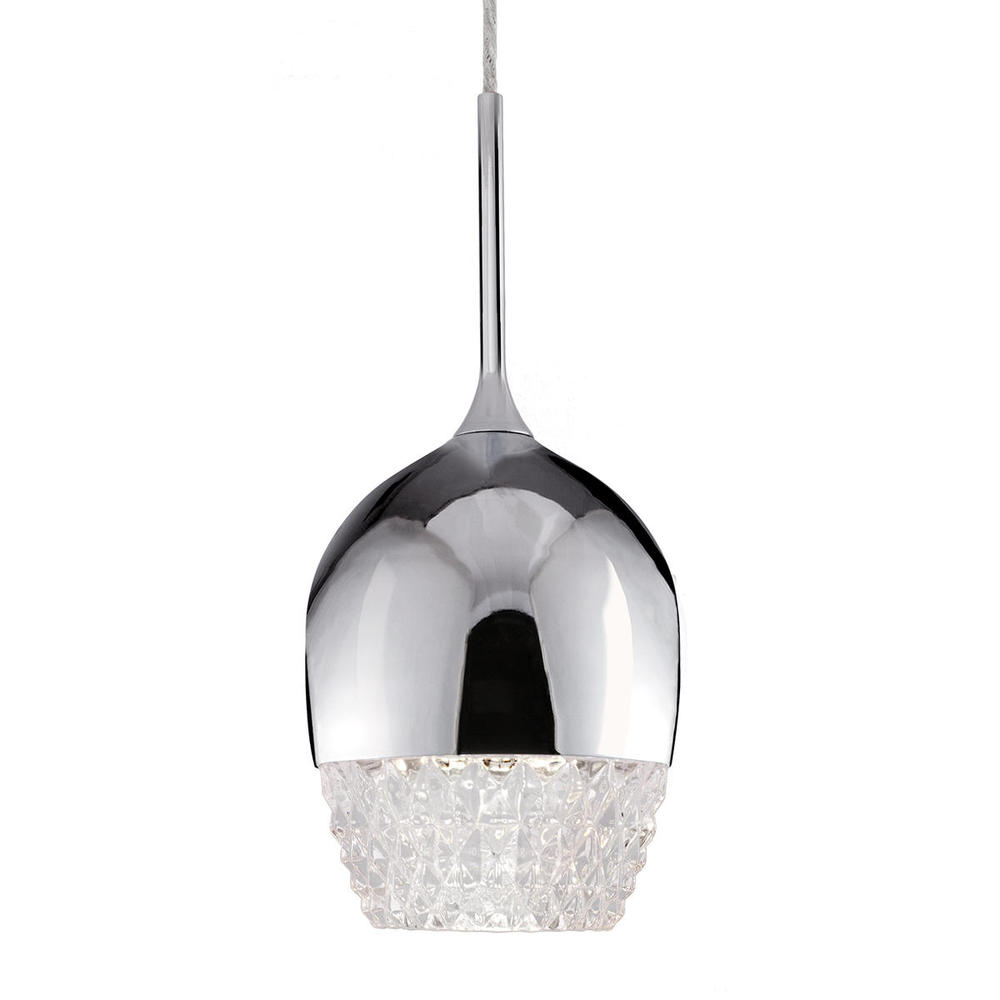 Elegant Single LED Pendant with Downward Wine Glass Shaped Design