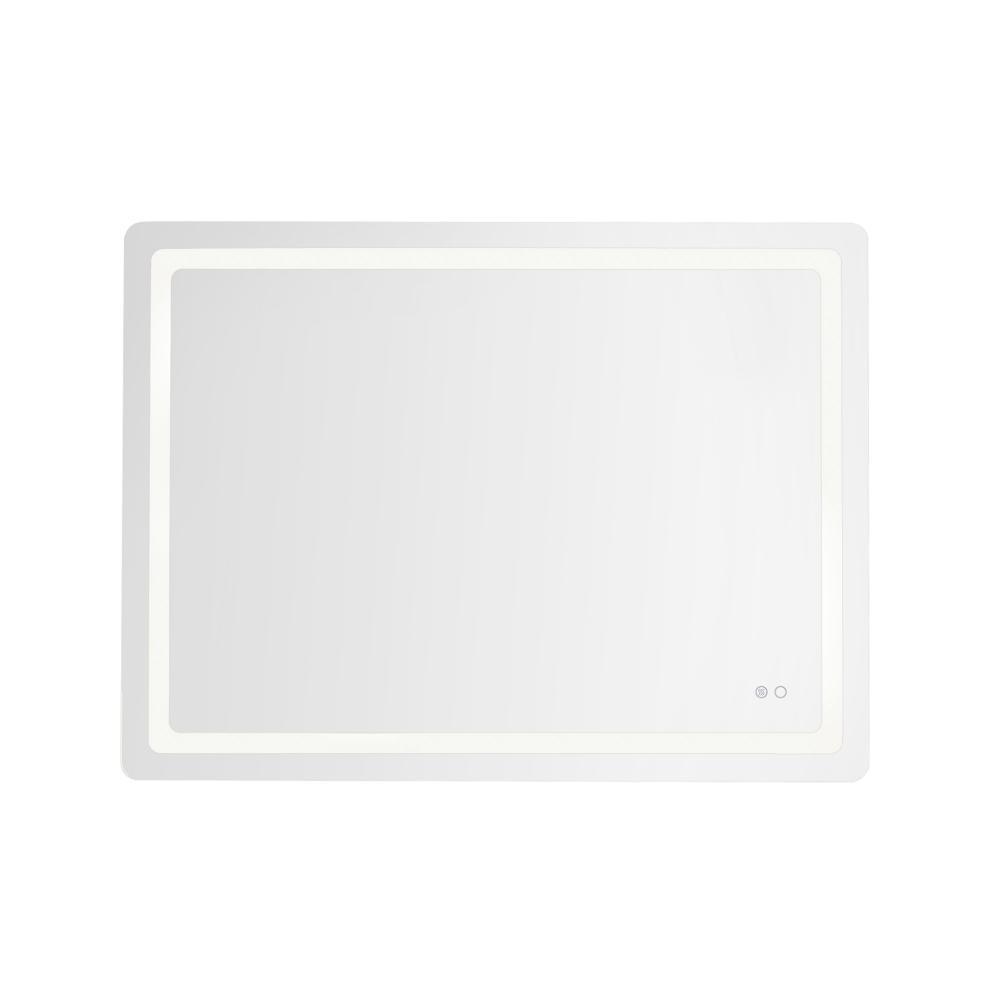 Seneca 48-in Sandblasted Merc Edge LED Vanity Mirror