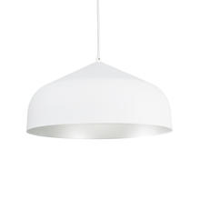 Kuzco Lighting Inc PD9117-WH/SV - Helena 17-in White/Silver LED Pendant