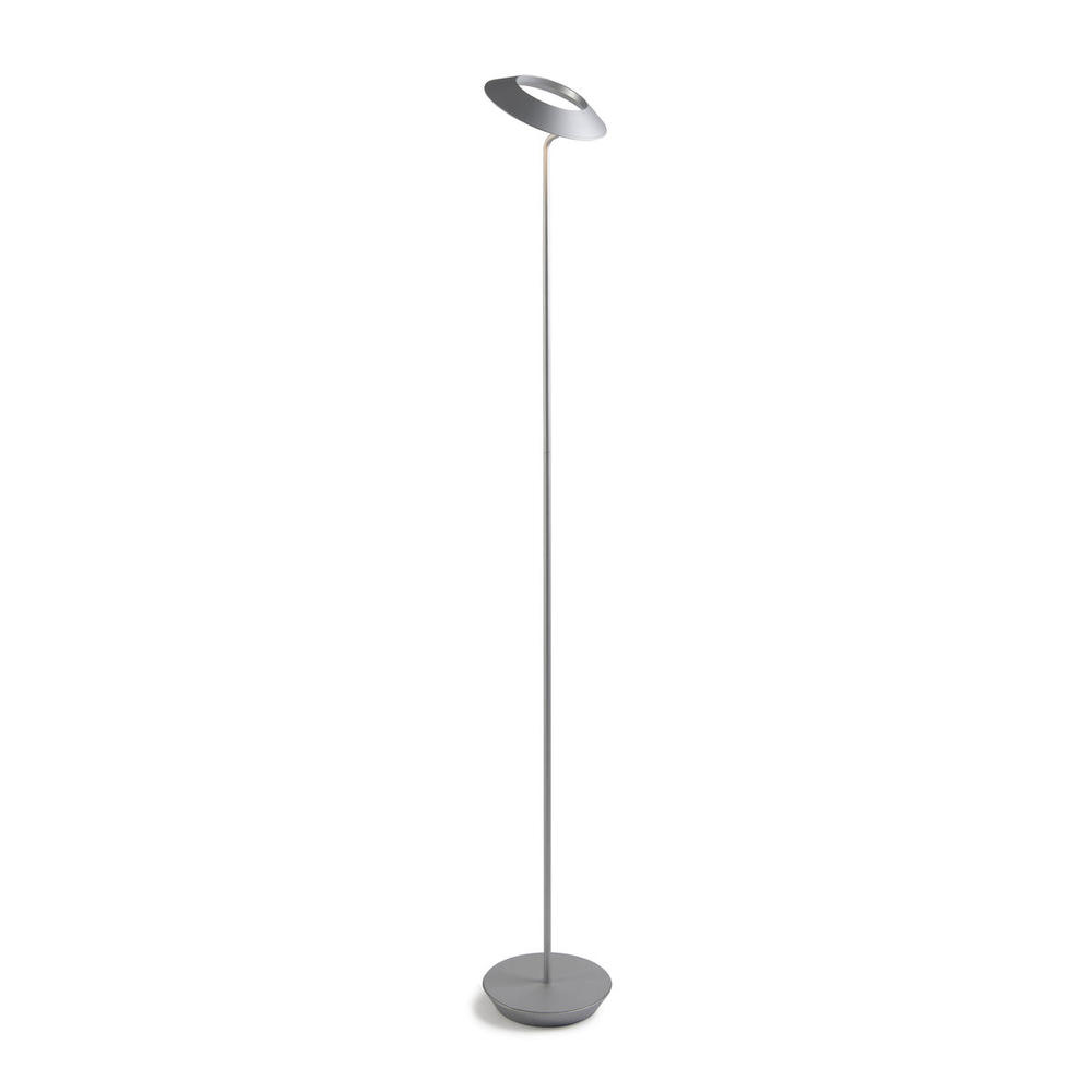 Royyo Floor Lamp, Silver Body, Silver base plate