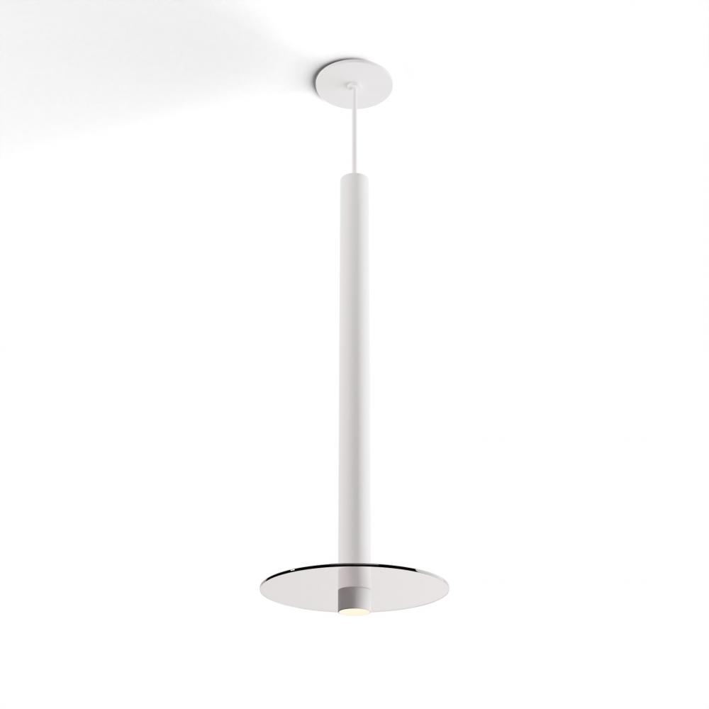 Combi Pendant 24" Single Unit Matte White with Matte White Canopy