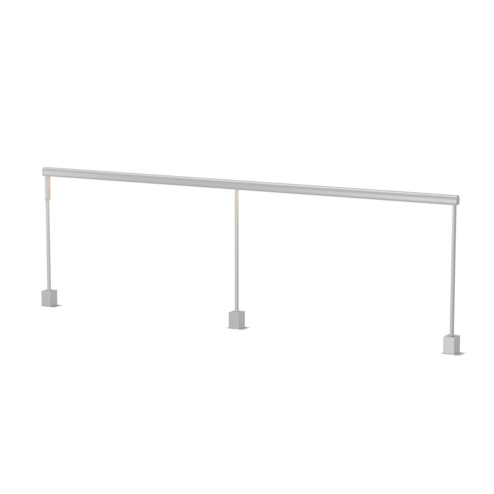 Sobre 2 x 36" Desk Clamp Mounted with Occupancy Sensor and Dimmer Control (Warm Light; Silver)