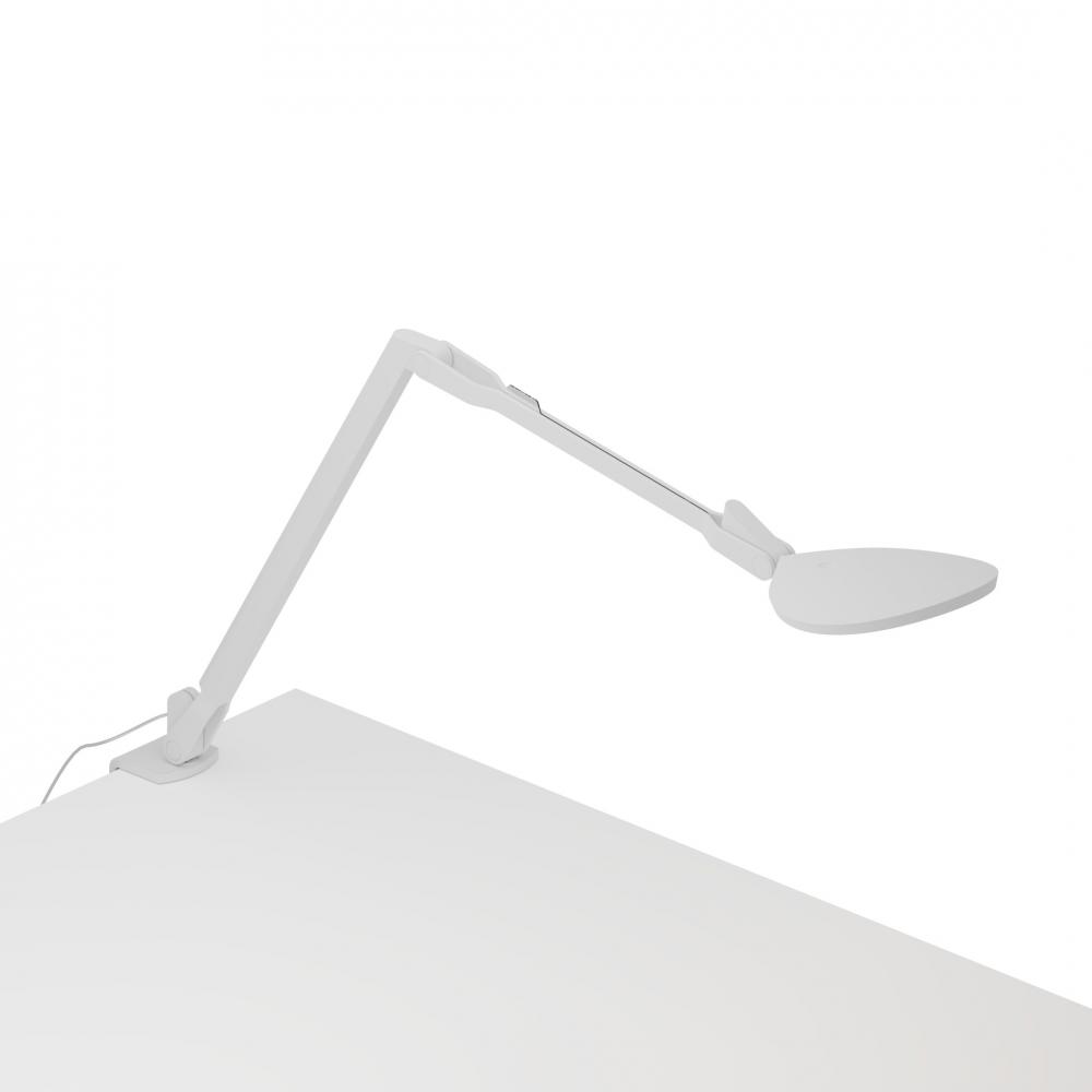 Splitty Reach (Warm Light) (Matte White) with 2-Piece Desk Clamp