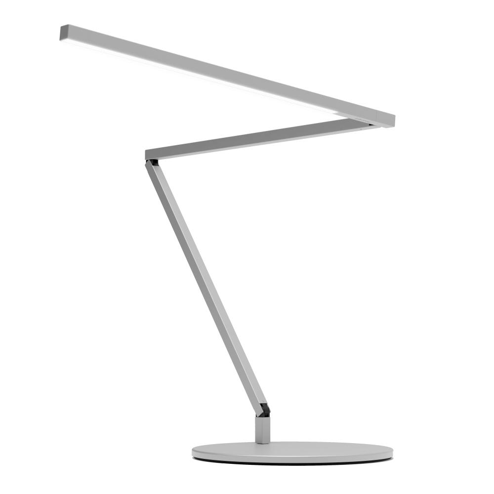 Z-Bar Desk Lamp Gen 4 (Daylight White Light; Silver) with Desk Base