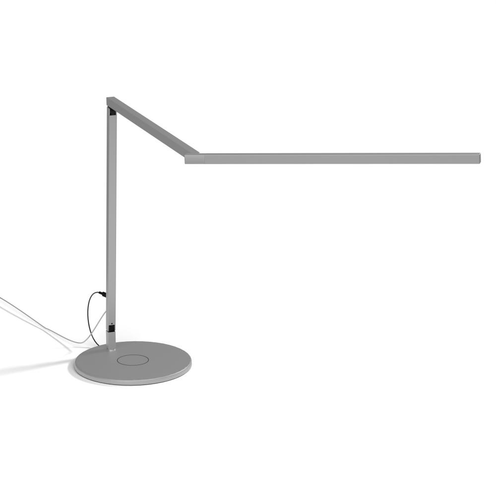 Z-Bar PRO LED Desk Lamp Gen 4 (Silver) with Wireless Charging Base