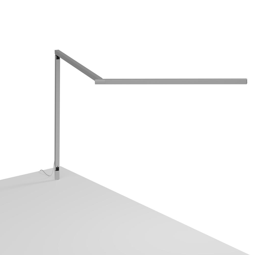 Z-Bar Desk Lamp Gen 4 (Warm Light; Silver) with Through-Table Mount