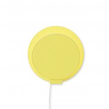 Koncept Inc GRW-S-WSY-WSY-PI - Gravy Wall Sconce Matte Bright Yellow Body, Matte Bright Yellow Plate, Plug-in