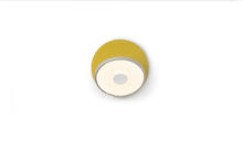 Koncept Inc GRW-S-SIL-HDF-HW - Gravy Wall Sconce - Silver body, Honeydew (felt) plates - Hardwire