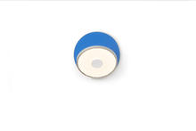 Koncept Inc GRW-S-SIL-MBL-HW - Gravy Wall Sconce - Silver body, Matte Blue plates - Hardwire