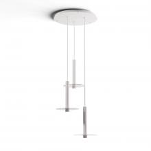 Koncept Inc CMP-C3-S-12-MWT+GCLR9 - Combi Pendant 12" Circular 3 Combo Matte White with Matte White Canopy