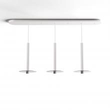 Koncept Inc CMP-L3-S-16-MWT+GDGY9 - Combi Pendant 16" Linear 3 Combo Matte White with Matte White Canopy