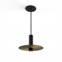 Koncept Inc CMP-S1-S-06-MTB+MBRS9 - Combi Pendant 6" Single Unit Matte Black with Matte Black Canopy