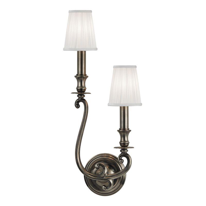 2 LIGHT LEFT WALL SCONCE