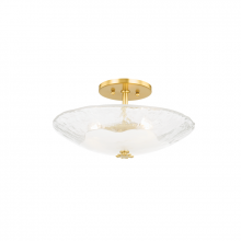 Hudson Valley KBS1742503S-AGB - 3 LIGHT SMALL FLUSH MOUNT