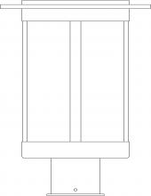 Arroyo Craftsman SAP-9AE-AB - 9" Santorini Post Mount