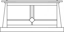 Arroyo Craftsman ABC-15CS-RB - 15" Aberdeen column mount