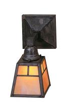 Arroyo Craftsman AS-1EOF-BZ - a-line shade one light sconce without overlay (empty)