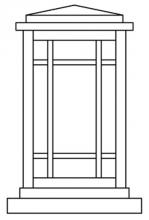 Arroyo Craftsman AVC-6WO-VP - 6" avenue column mount