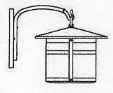 Arroyo Craftsman BB-11RM-N - 11" berkeley wall mount