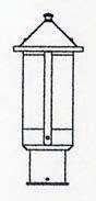 Arroyo Craftsman BP-6LWO-RB - 6" berkeley long body post mount