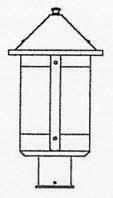 Arroyo Craftsman BP-8F-MB - 8" berkeley post mount