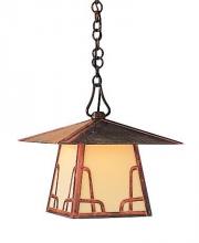 Arroyo Craftsman CH-12HGW-BZ - 12" carmel pendant with hillcrest overlay