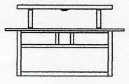 Arroyo Craftsman HCM-15DTOF-BK - 15" huntington close to ceiling mount, double t-bar overlay