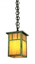 Arroyo Craftsman HH-4LDTGW-MB - 4" huntington one light pendant, double t-bar overlay