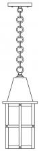 Arroyo Craftsman HH-6RM-BZ - 6" hartford  pendant