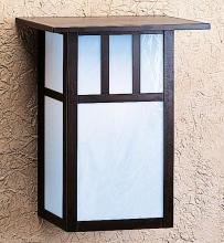 Arroyo Craftsman HS-12AF-S - 12" huntington sconce with roof and classic arch overlay