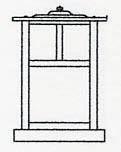 Arroyo Craftsman MC-10TF-BZ - 10" mission column mount with t-bar overlay