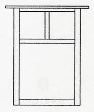 Arroyo Craftsman MW-15EWO-RB - 15" mission flush wall mount without overlay (empty)