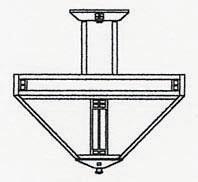 Arroyo Craftsman PIH-18OF-BZ - 18" prairie inverted ceiling mount