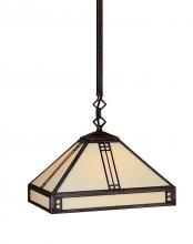 Arroyo Craftsman PSH-12GW-RC - 12" prairie stem hung pendant