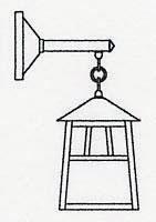 Arroyo Craftsman RB-8WO-RC - 8" raymond wall mount