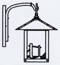 Arroyo Craftsman TRB-9HSF-RB - 9" timber ridge wall bracket with horse filigree