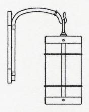 Arroyo Craftsman VB-11NROF-BZ - 11" valencia wall mount - no roof