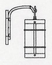 Arroyo Craftsman VB-7NRTN-RC - 7" valencia wall mount - no roof