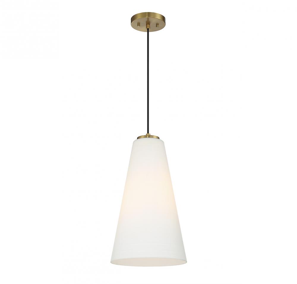 Christos 1-Light Pendant in Warm Brass